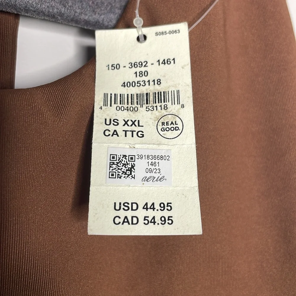 Offline by Aerie Chocolate Brown Sports Bra - Picture 4 of 7